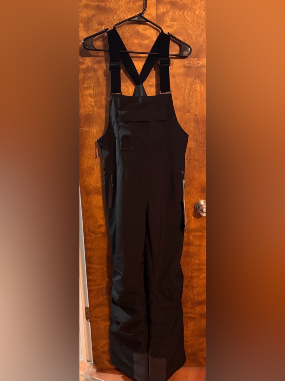 NWT Helly Hansen Black Women's Ski Bib Overalls